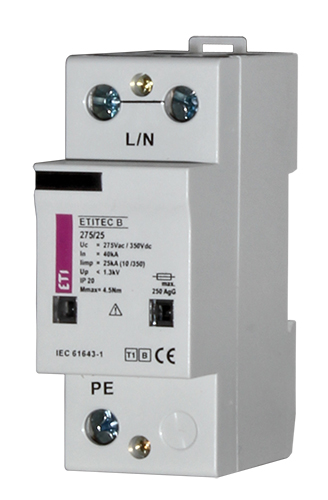Защита домов и коттеджей ETITEC B 320/50 (10/350) RC