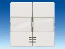 Клавиша двойная с полем для надписи и окном - Кнопки и выключатели