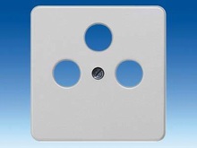 Накладка для подсоединения TV/RF/SAT, 3 отверстия - Розетки для TV / RF / SAT