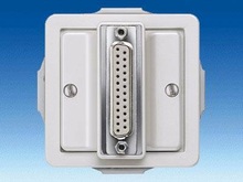 Накладка с D-субминиатюрным соединением - Телекоммуникационные розетки