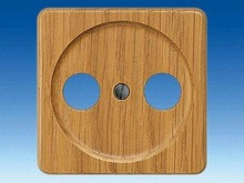 Накладка для подсоединения TV/RF/SAT, 2 отверстия - Розетки для TV / RF / SAT