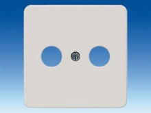 Накладка для подсоединения TV/RF/SAT 2 отверстия - Розетки для TV / RF / SAT