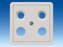 Накладка для подсоединения TV/RF/SAT 4 отверстия - Розетки для TV / RF / SAT