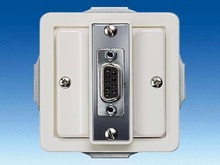 Накладка с D-субминиатюрным соединением - Телекоммуникационные розетки