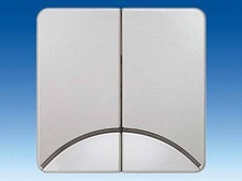 Клавиша двойная нейтральная, прозрачная дуга - Кнопки и выключатели