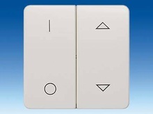 Клавиша двойная с символами I/O и вверх/вниз - Контроллеры жалюзи/ставень