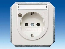 Розетка SCHUKO с индикацией статуса и полем для надписи - Розетки