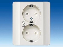 Двойная розетка, DATA - Устройства для подключения нагрузки