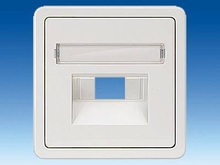 Накладка для UAE розетки с полем для надписи - Телекоммуникационные розетки