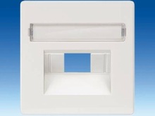 Накладка UAE розеток, с полем для надписи - Телекоммуникационные розетки