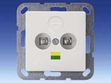 Розетка для эквипотенциального соединения, двойная - Соеденители для эквипотенциальной магистрали зданий