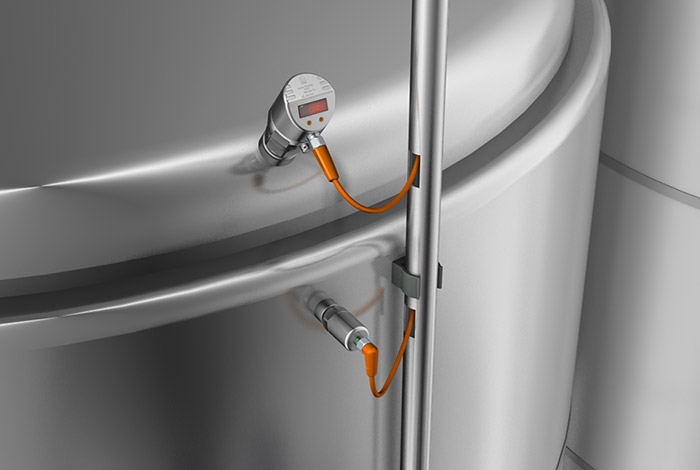 Измерение давления CO2 на резервуарах для ферментации